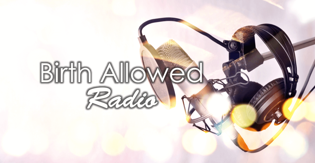A radio microphone with the words " faith allowed radio ".